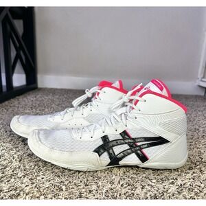 Asics Matflex 7 Wrestling Shoes White/Diva Pink US Mens Size 12